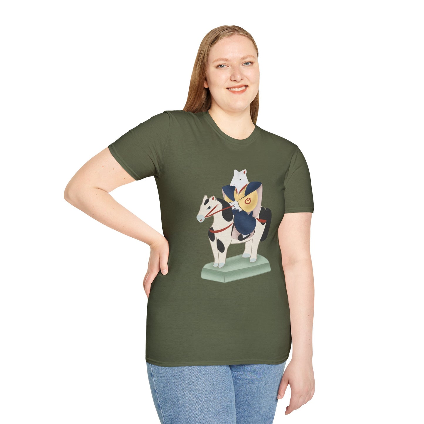 Miharu-goma Horse TShirt — Traditional Japanese Toy Horse Graphic Tee