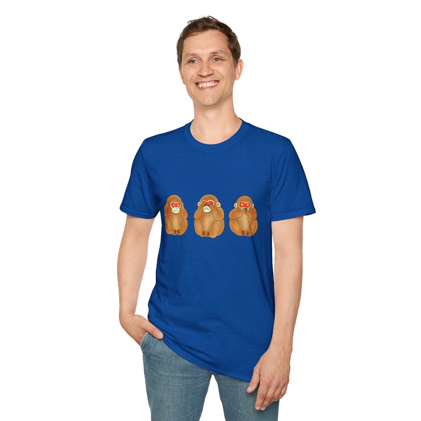 Three Wise Monkeys Fushimi clay doll Tshirt | Three Wise MonkeysGraphic Tee