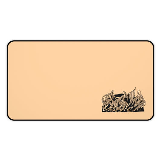 Elegant Desk Mat with Dancing Figure Design