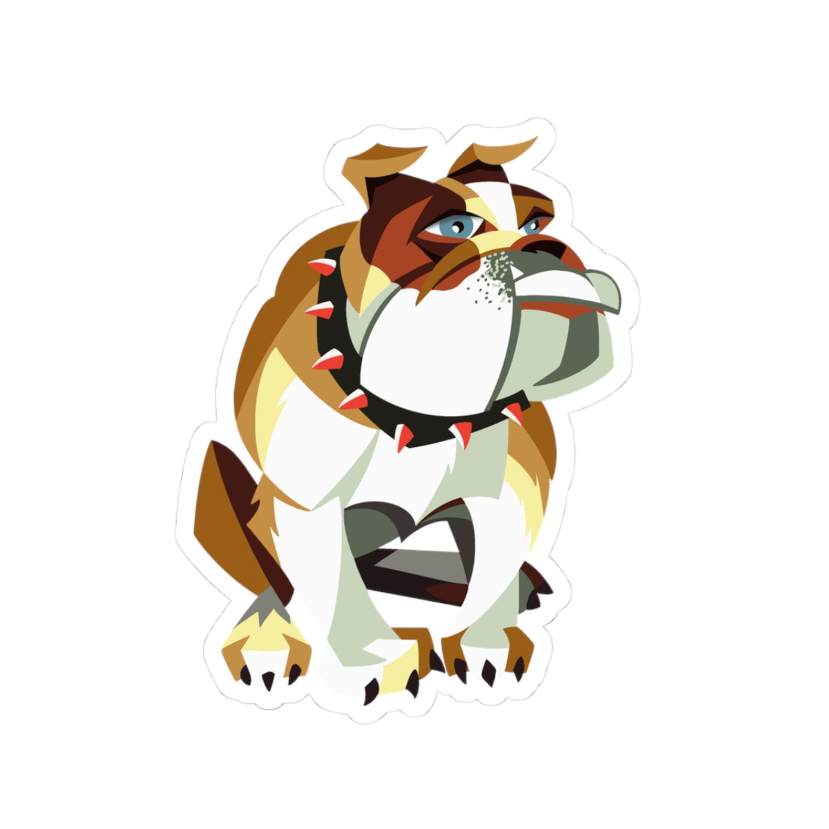 Playful Bulldog Sticker