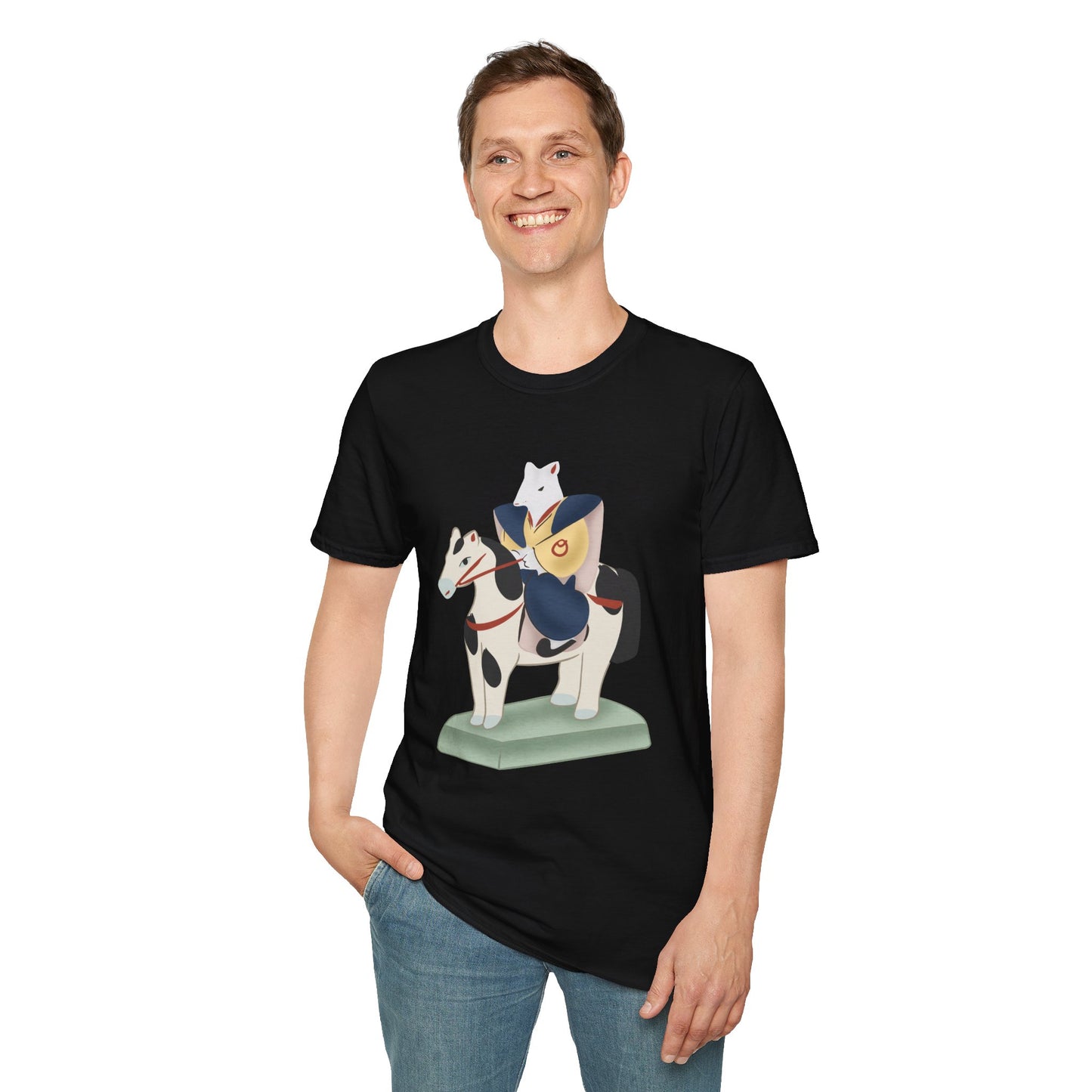 Miharu-goma Horse TShirt — Traditional Japanese Toy Horse Graphic Tee