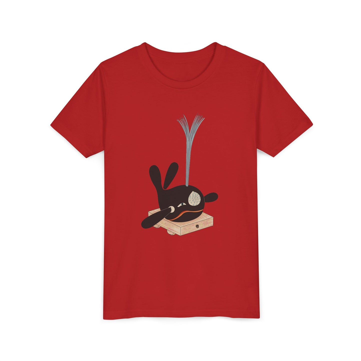 Vintage Japanese Toy Whale Youth T-Shirt — "Kujira no Shoufuki" Whale on Crate Youth Tee