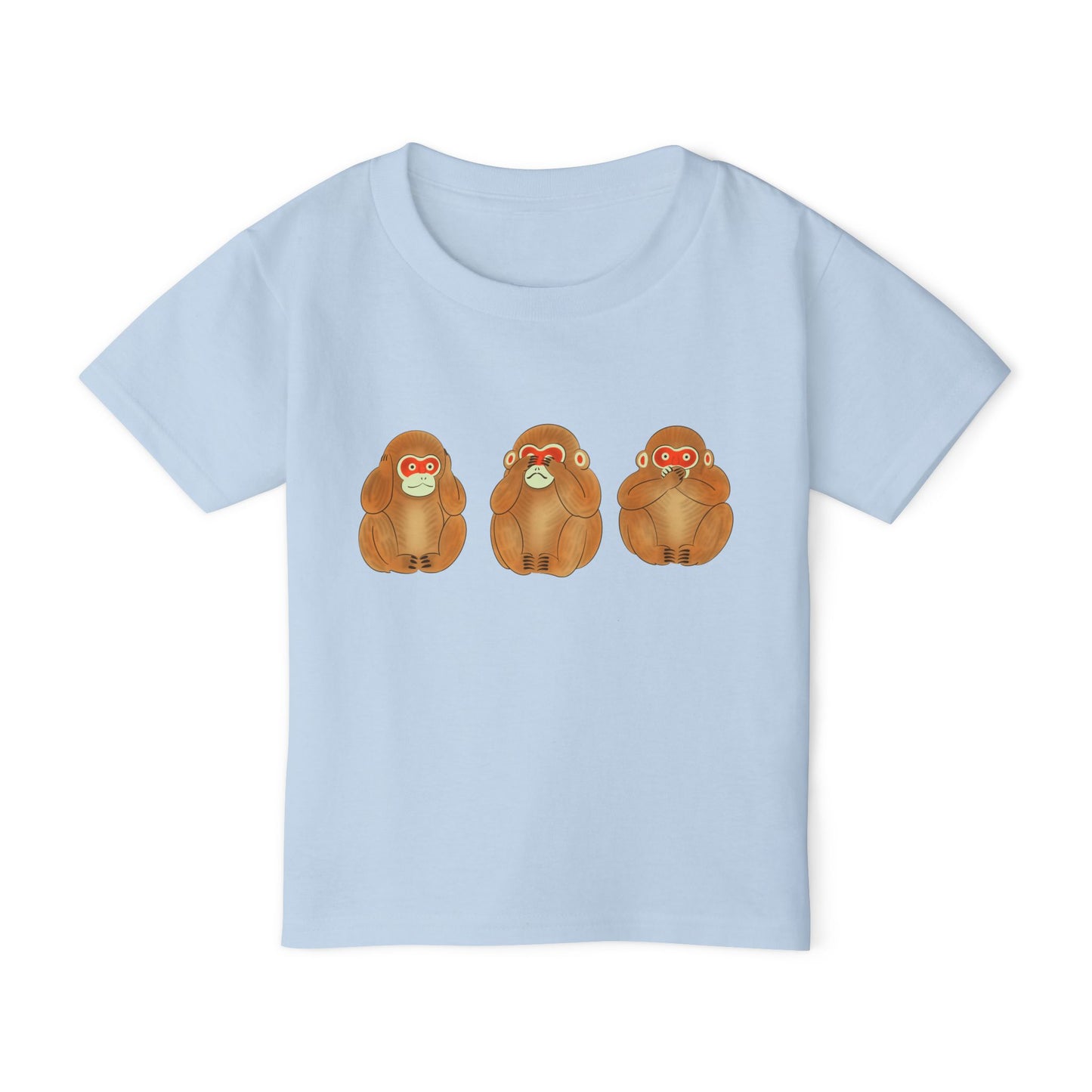 Three Wise Monkeys Fushimi clay doll Toddler TShirt | Three Wise Monkeys
