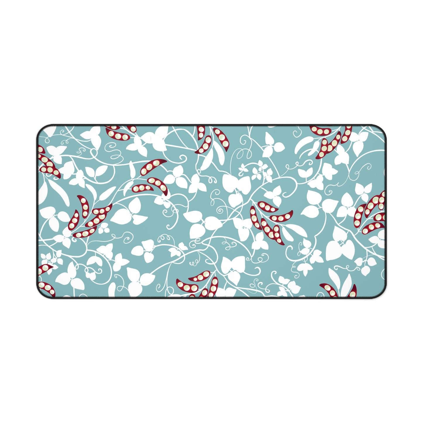 Floral & Pea Pods Desk Mat