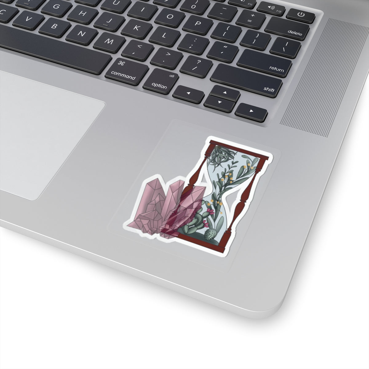 Botanical Hourglass Crystal Sticker