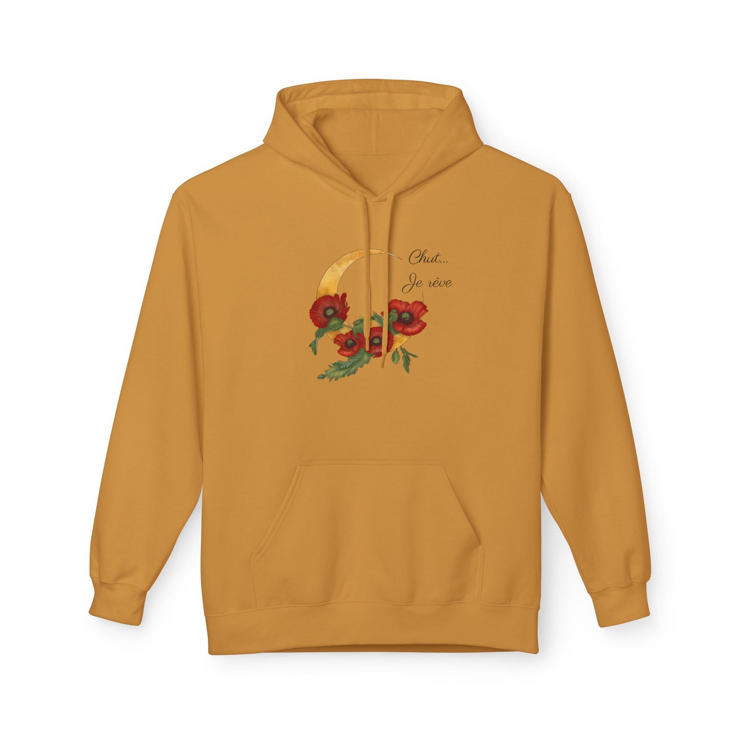 "Chut... Je rêve" Minimal French Script Hoodie Pullover