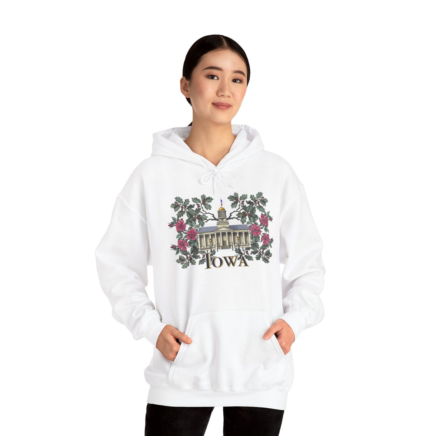 Iowa City Capitol Design Unisex Heavy Blend Hoodie