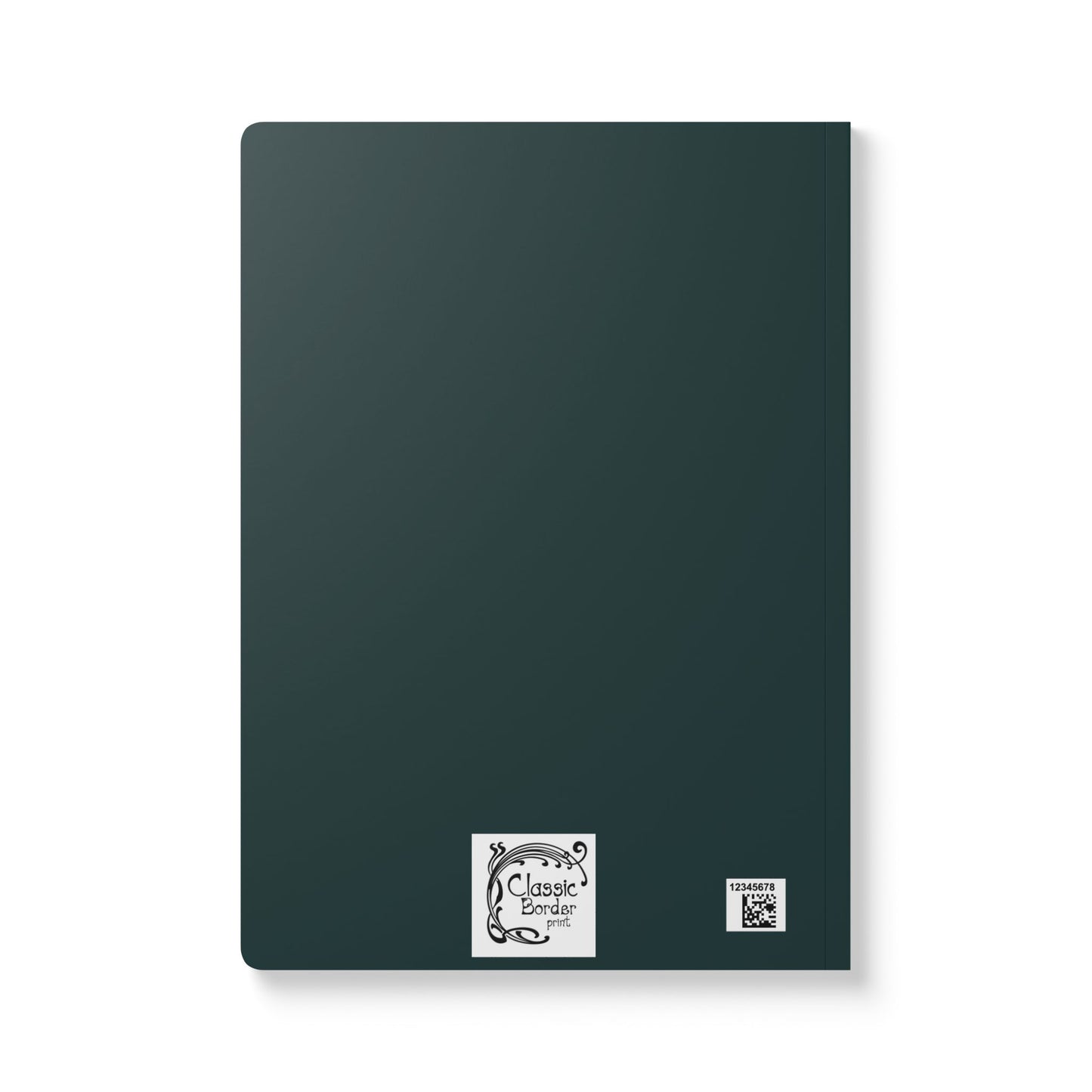 Moon Flower Vintage Book Cover Softcover Journal