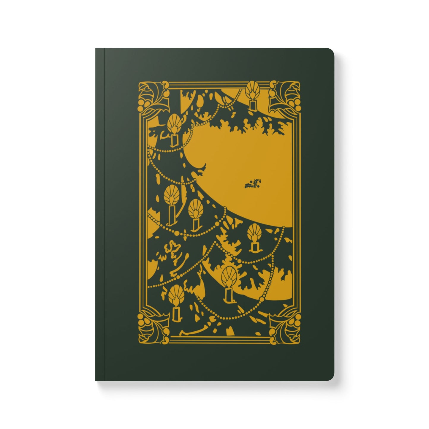 Holiday Tree Vintage Book Cover Softcover Journal
