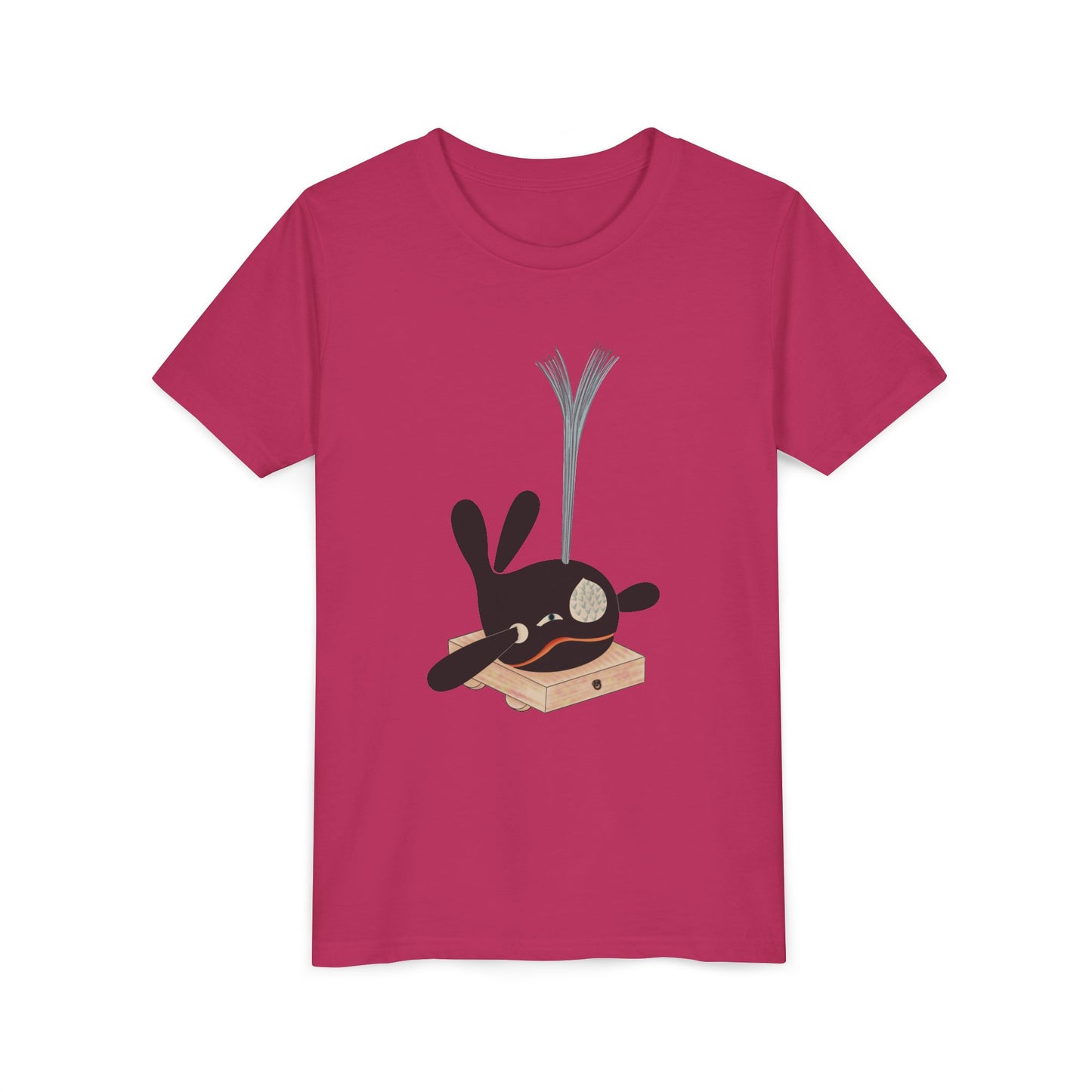 Vintage Japanese Toy Whale Youth T-Shirt — "Kujira no Shoufuki" Whale on Crate Youth Tee