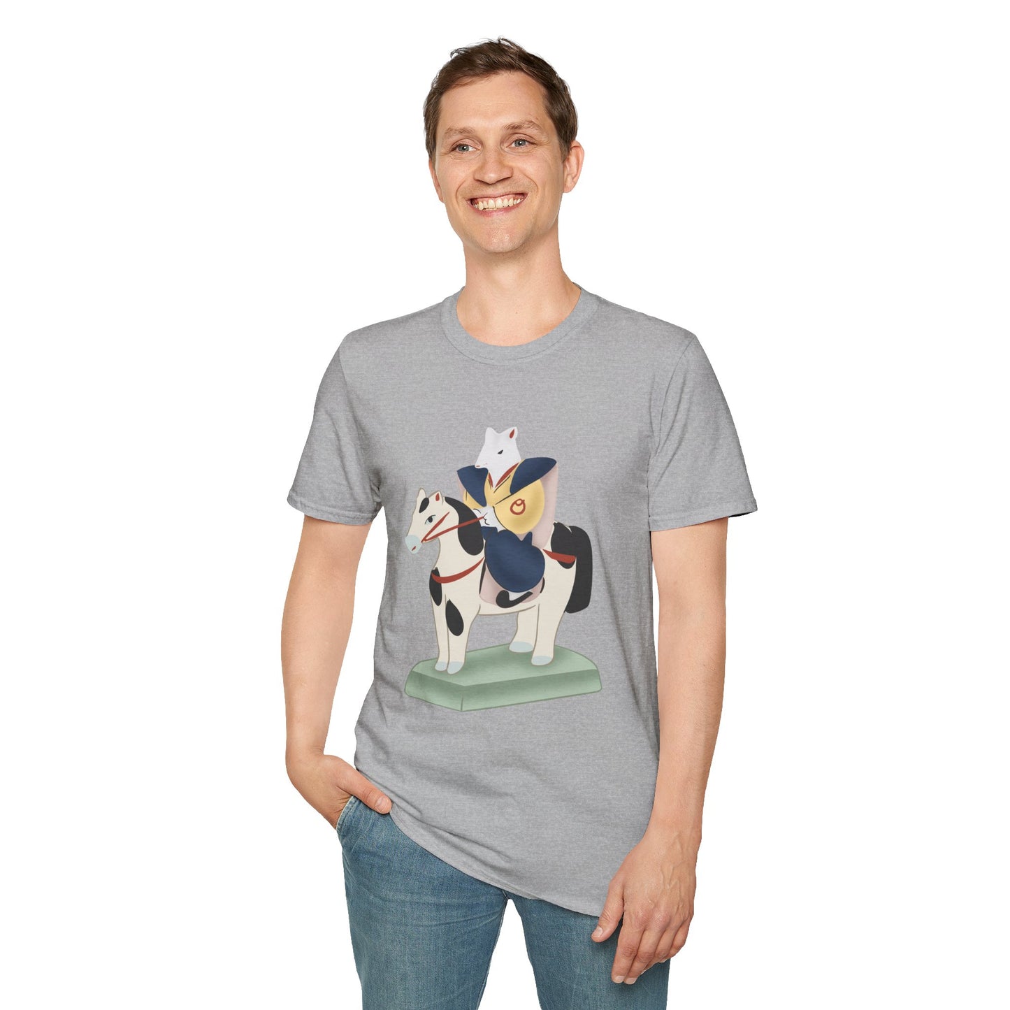 Miharu-goma Horse TShirt — Traditional Japanese Toy Horse Graphic Tee