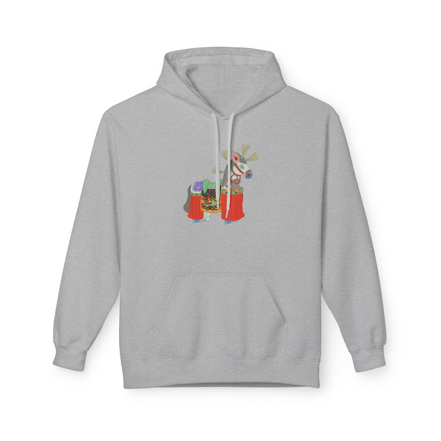 Japanese Vintage Toy Horse Hoodie — Cute Painter Horse Graphic Sweatshirt