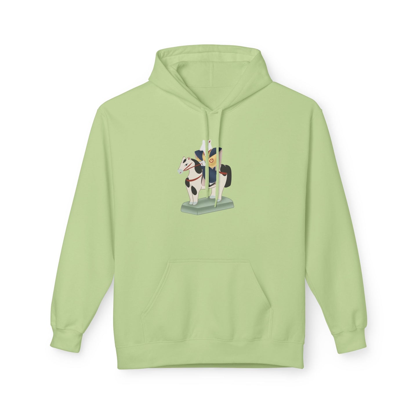 Miharu-goma Horse Hoodie — Traditional Japanese Toy Horse Graphic Sweatshirt