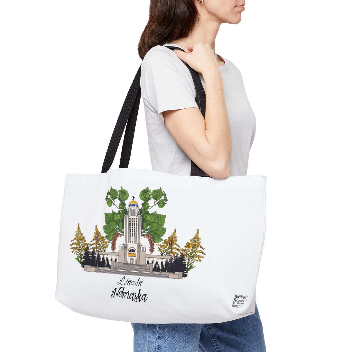 Lincoln Nebraska Weekender Tote Bag