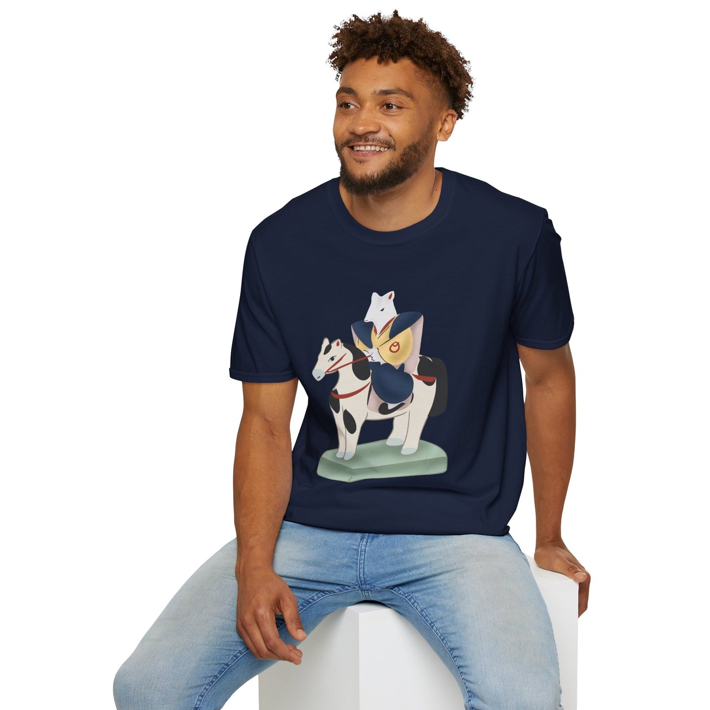 Miharu-goma Horse TShirt — Traditional Japanese Toy Horse Graphic Tee