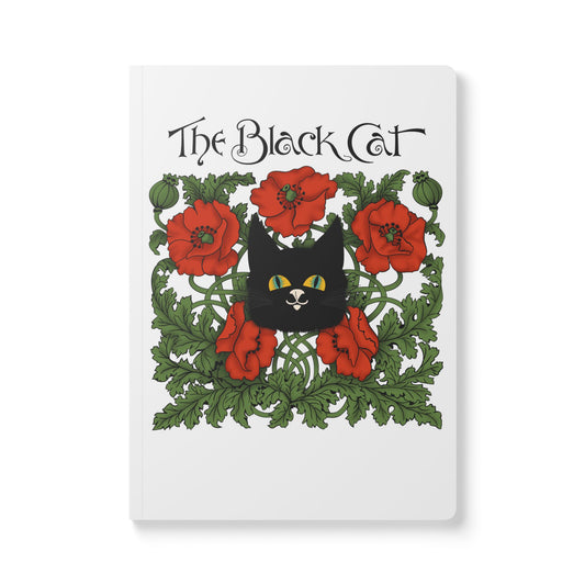 The Black Cat Poppies Journal — The Black Cat Vintage Floral Poppy Design
