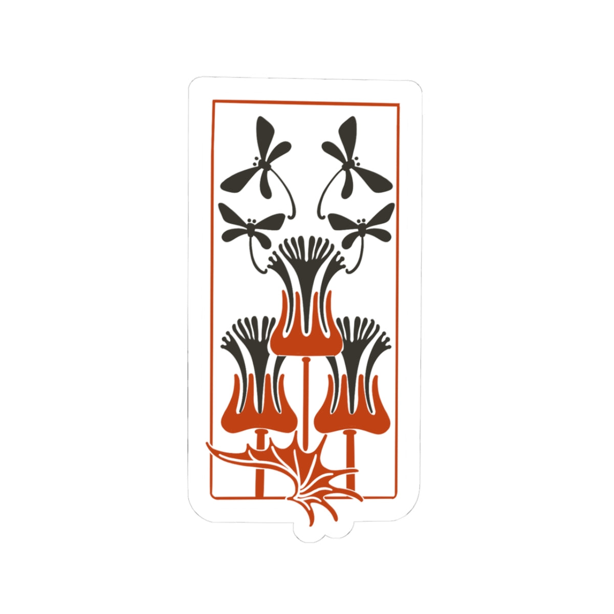 Thistles and Dragonflies Sticker