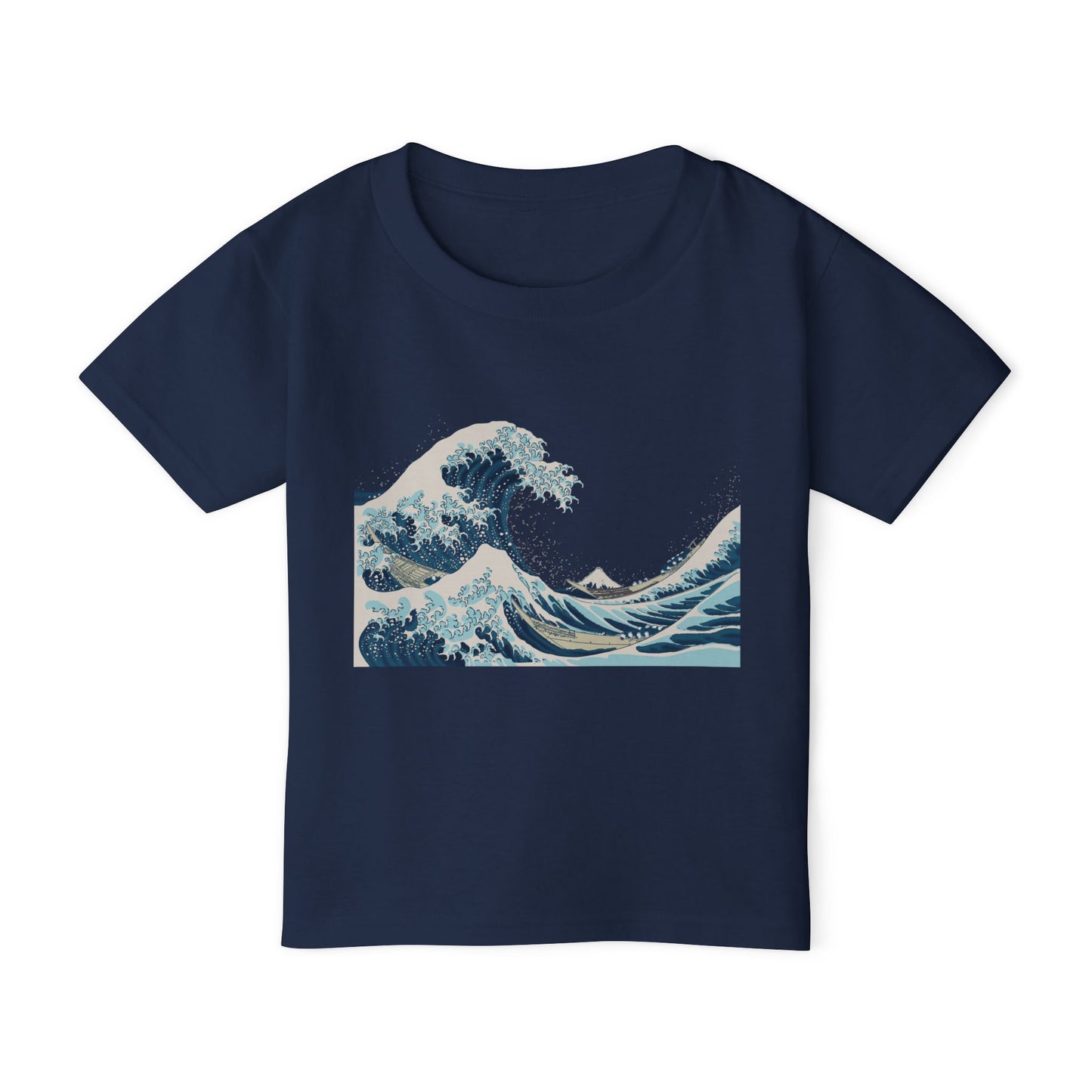 Hokusai Japanese Great Wave Toddler T-Shirt — 'Great Wave' Classic Ocean Art Tee