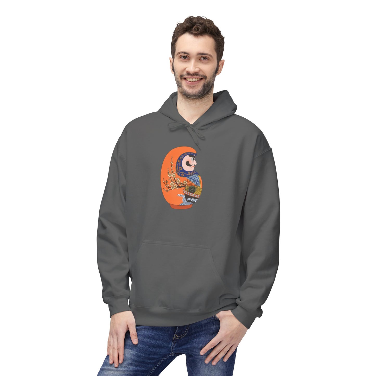 Daruma doll Hoodie - Treasure Ship (Takarabune)