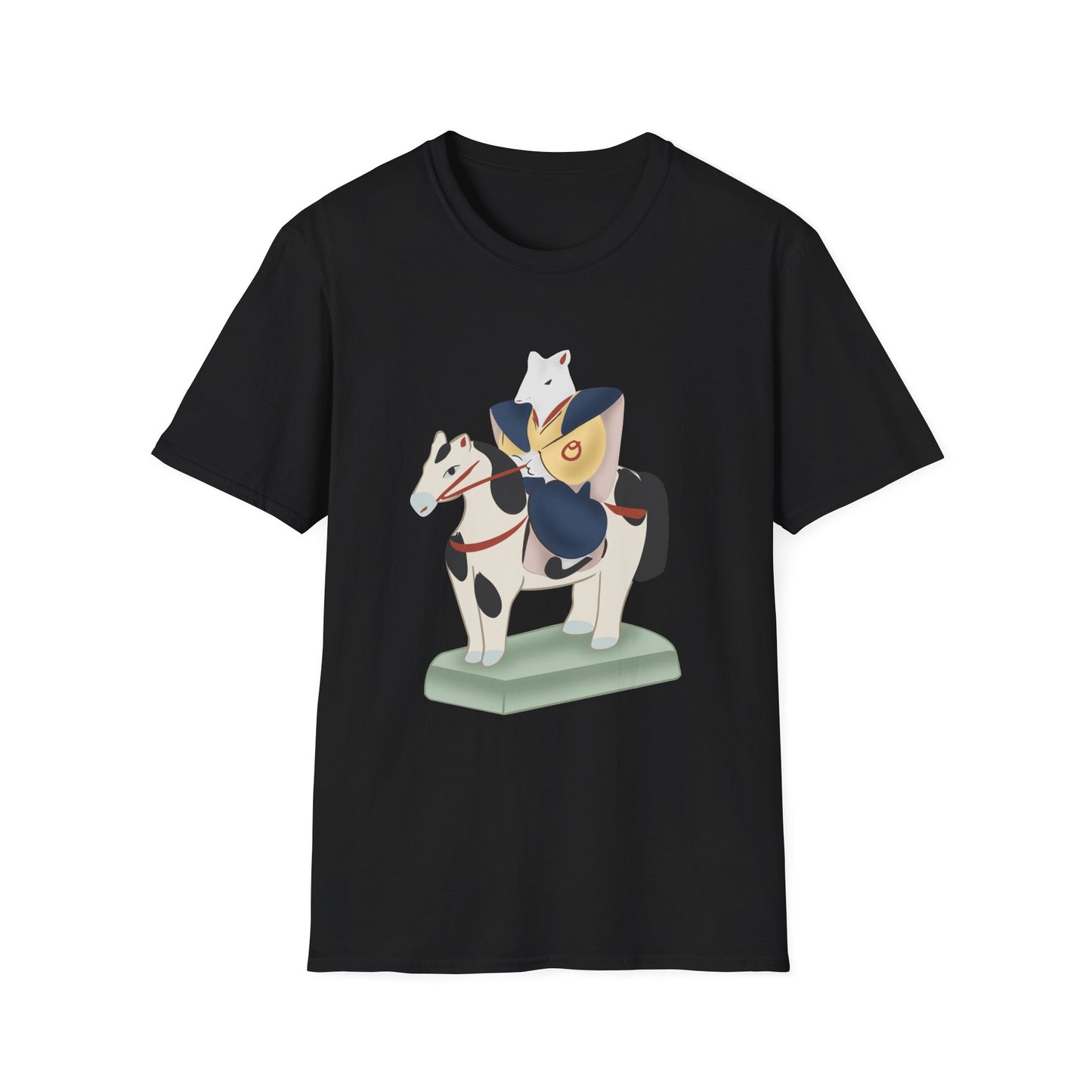 Miharu-goma Horse TShirt — Traditional Japanese Toy Horse Graphic Tee