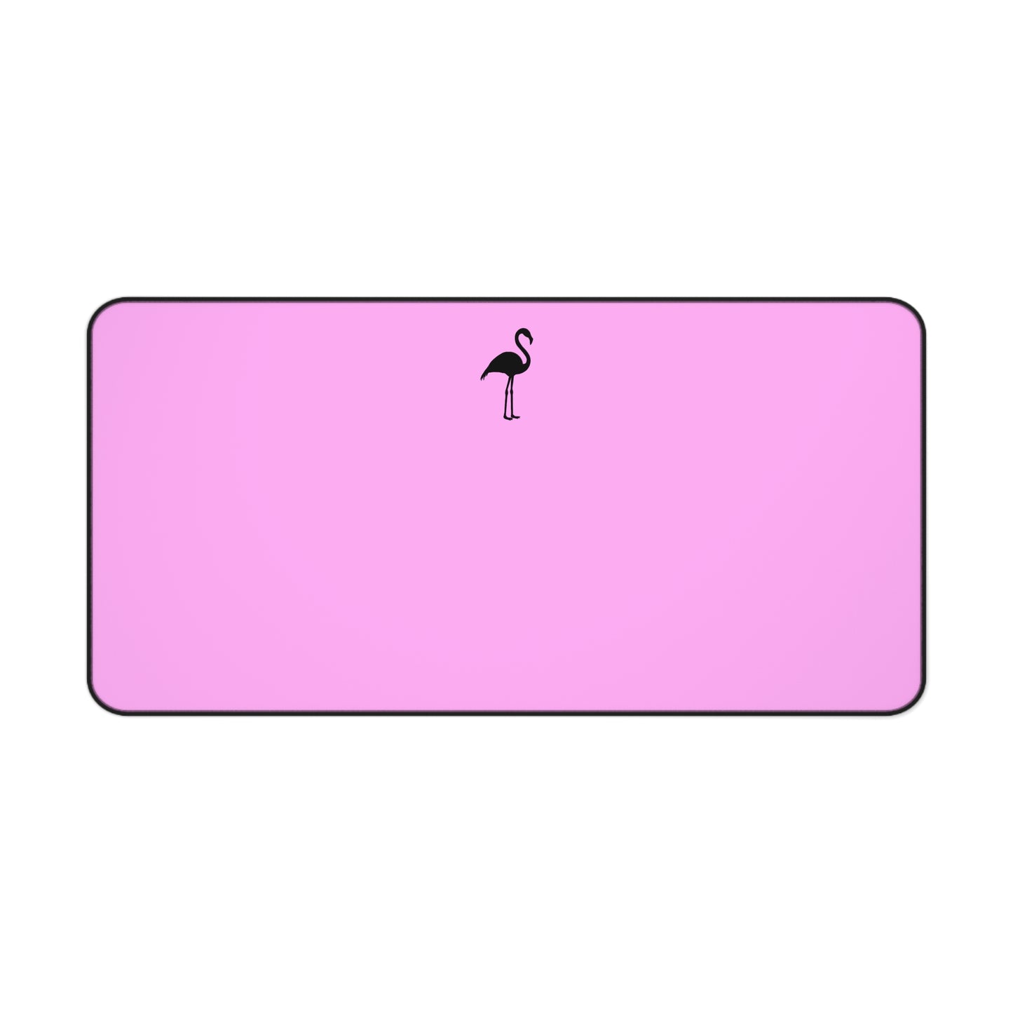 Pink Standing Flamingo Desk Mat