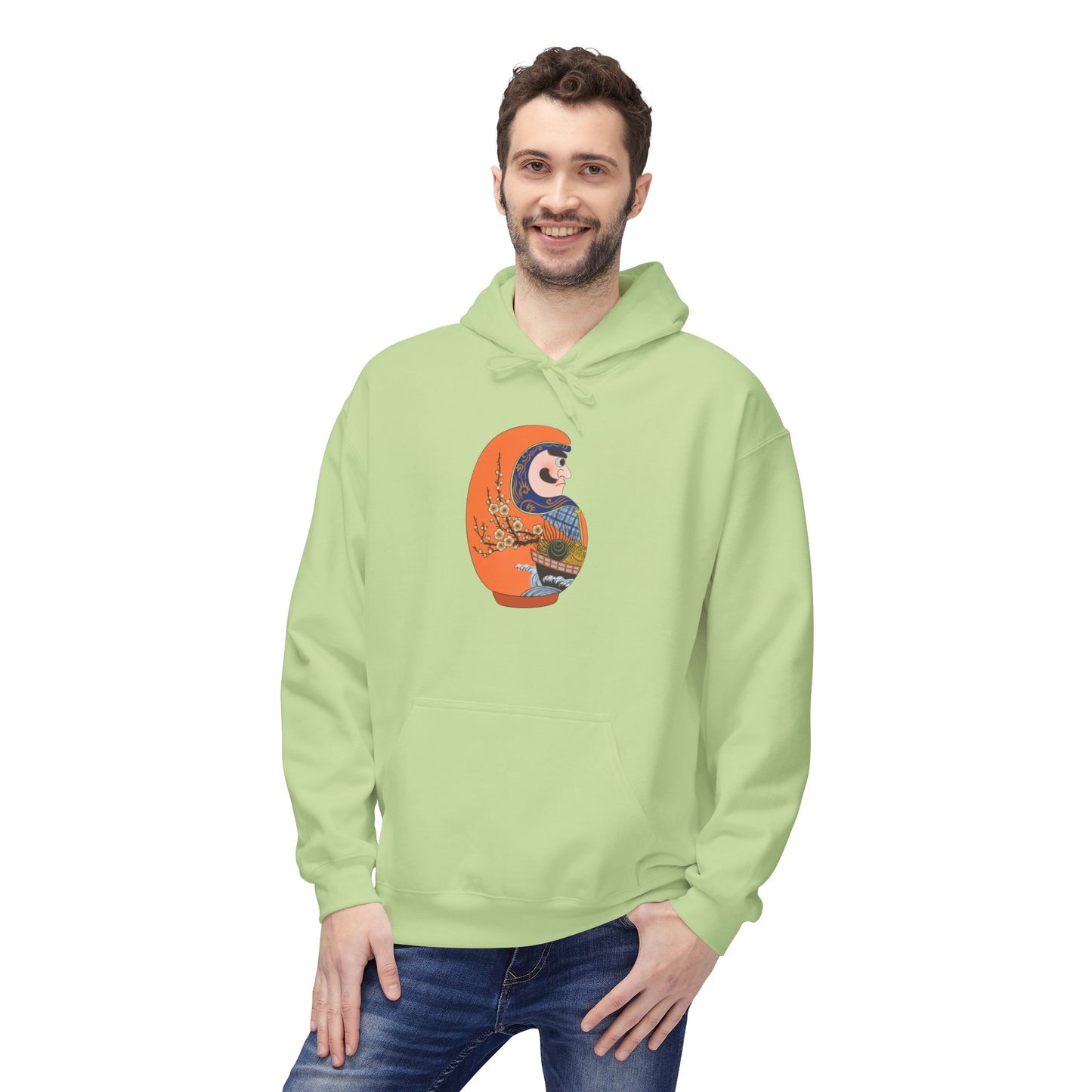 Daruma doll Hoodie - Treasure Ship (Takarabune)