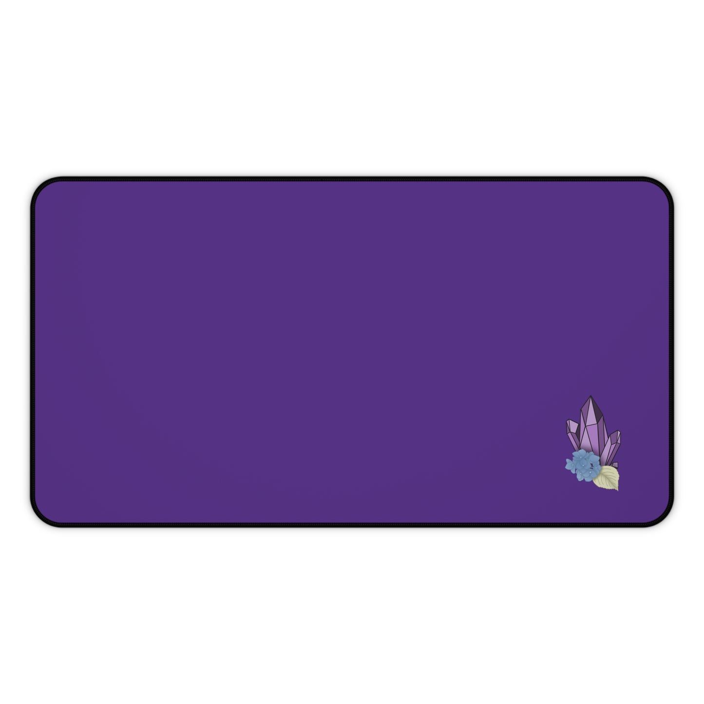 Elegant Purple Crystal Desk Mat