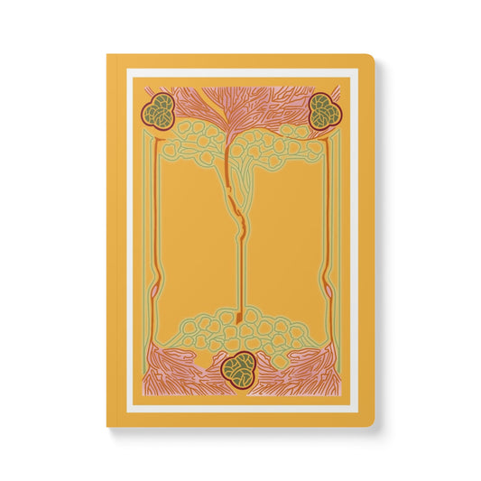 Vintage Art Nouveau Floral Design Softcover Journal