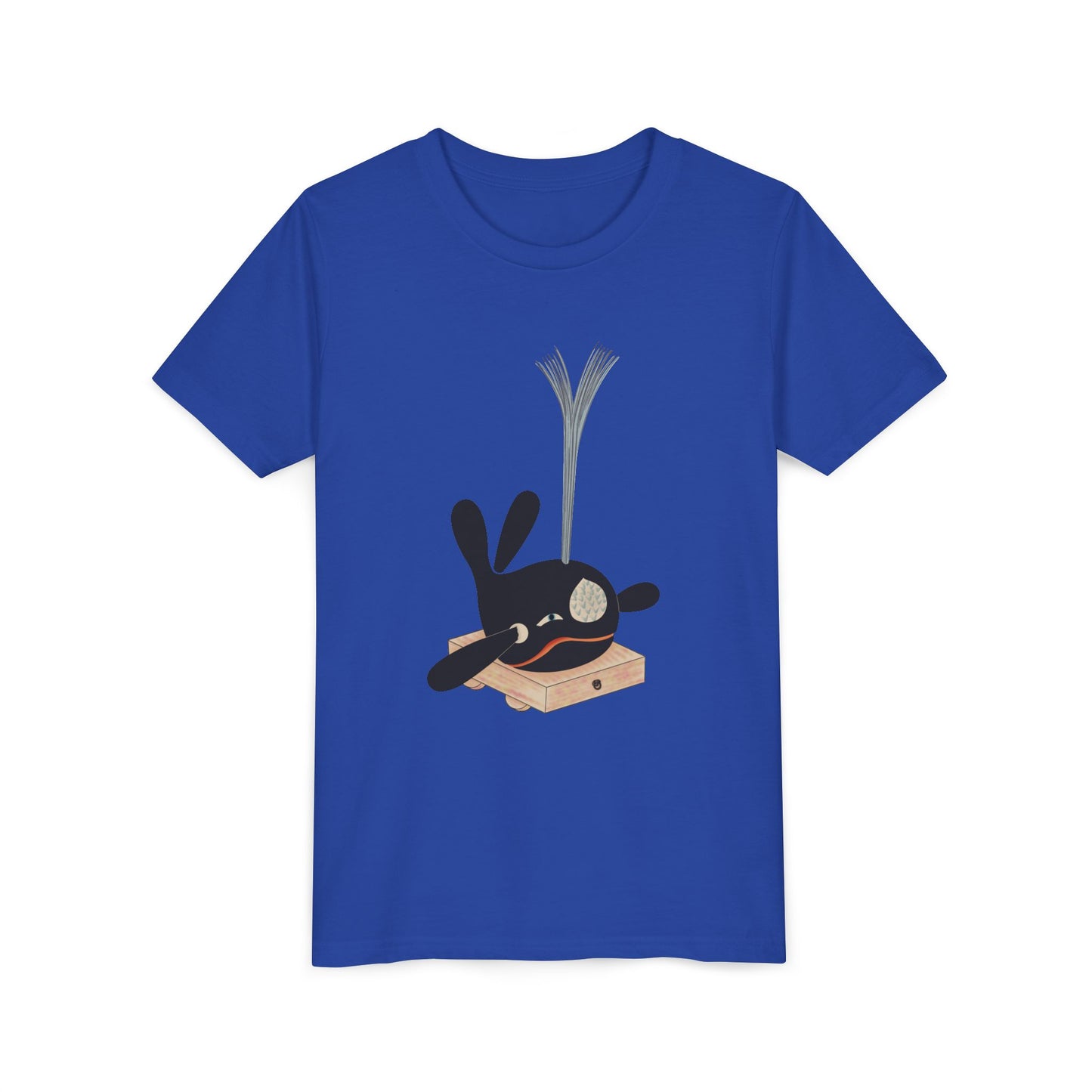 Vintage Japanese Toy Whale Youth T-Shirt — "Kujira no Shoufuki" Whale on Crate Youth Tee