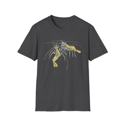 les crevettes by Mathurin Méheut Unizex Tshirt — Minimal Coastal Seafood Graphic Tshirt