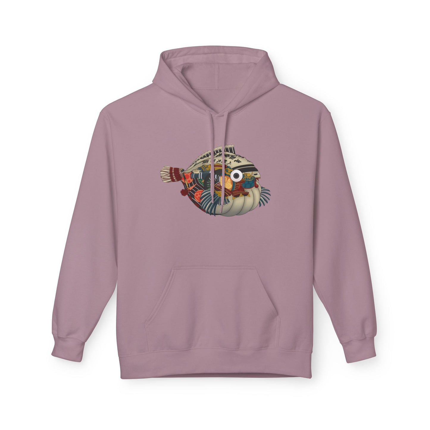 Pufferfish Art Hoodie — Colorful Japanese Fish Graphic Pullover