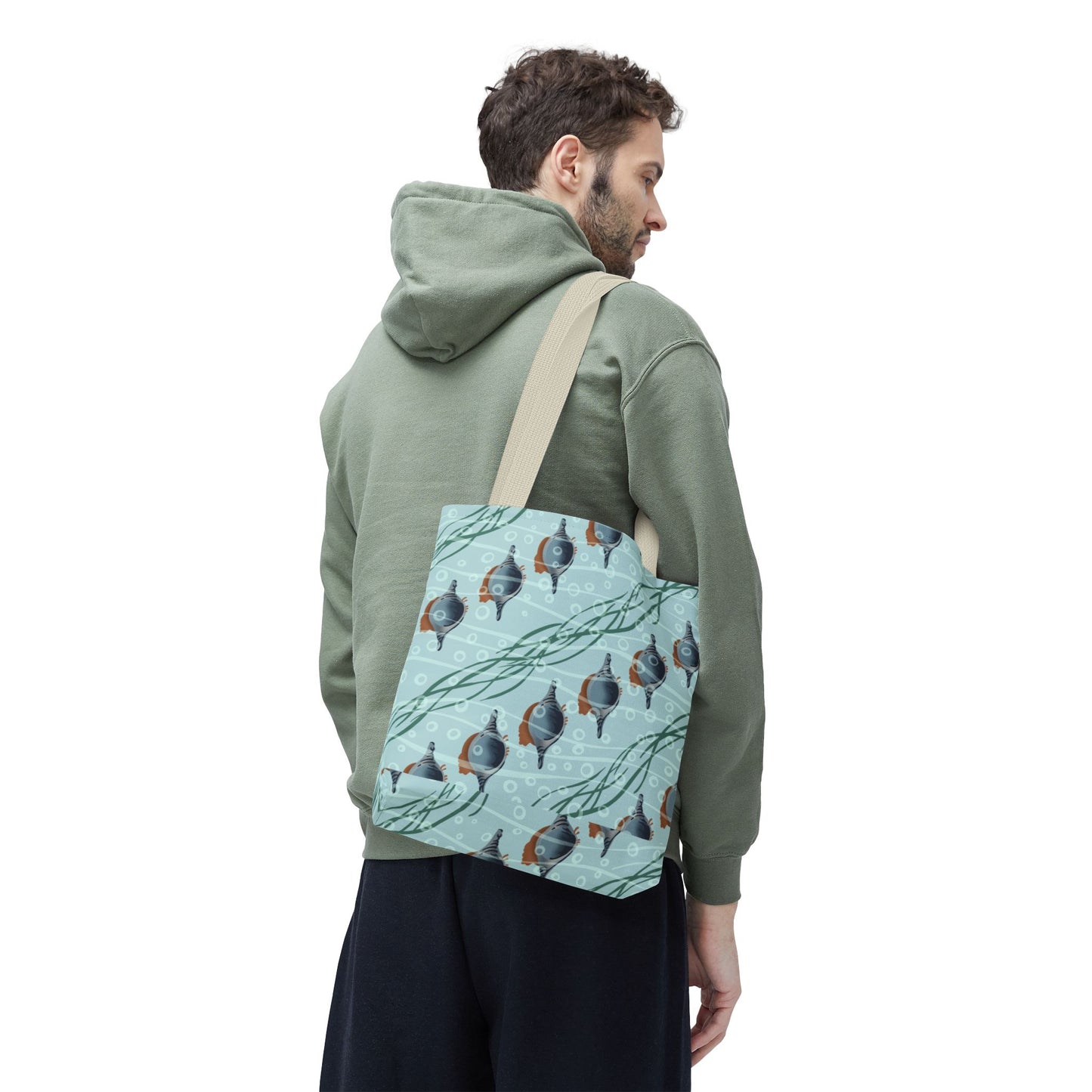 Ocean-Inspired Sea shell pattern Tote Bag