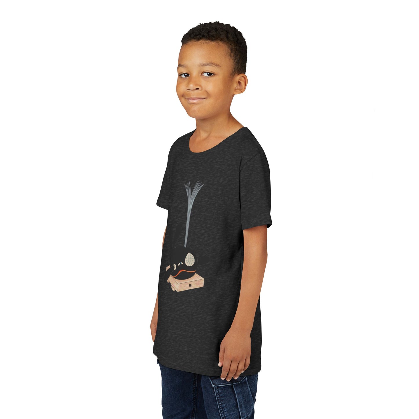 Vintage Japanese Toy Whale Youth T-Shirt — "Kujira no Shoufuki" Whale on Crate Youth Tee