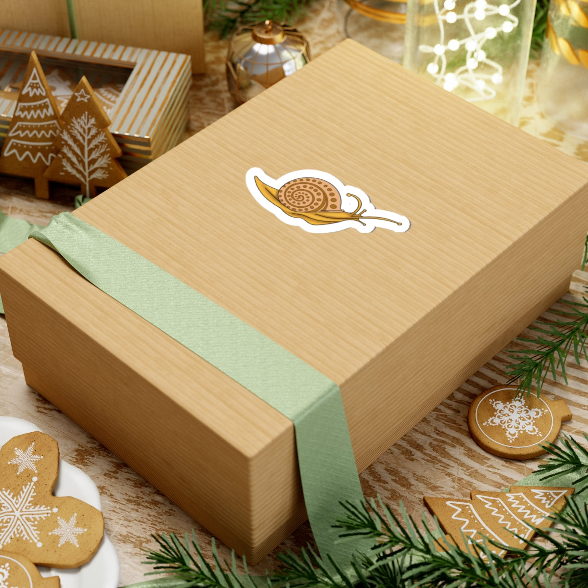 Golden Snail Sticker