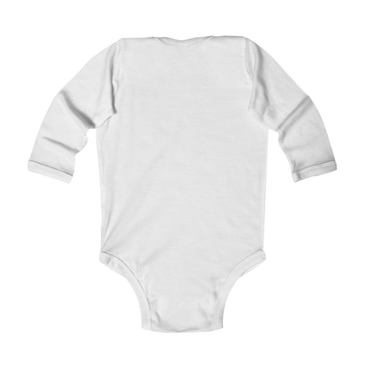 Cute Infant Long Sleeve Bodysuit, Zou Bisous
