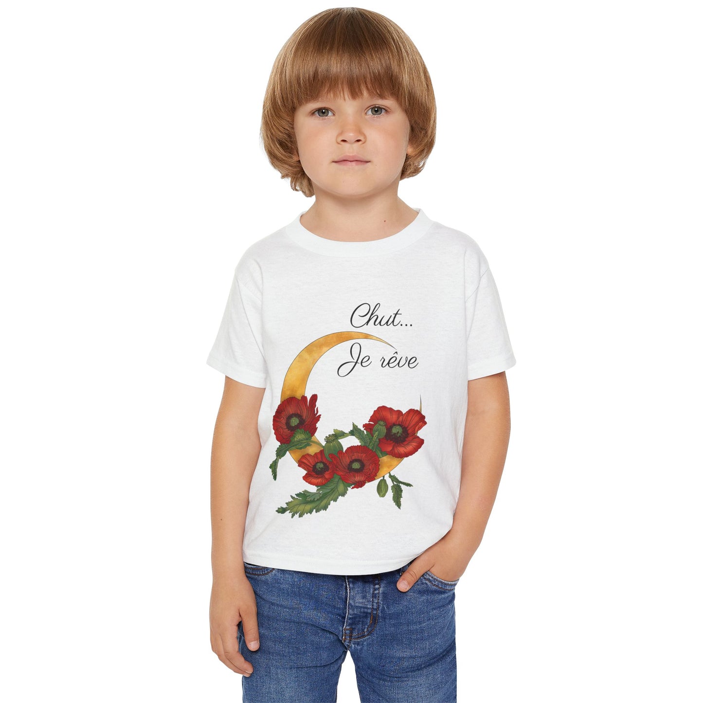 "Chut... Je rêve" French Script Sleepy Chic Tee