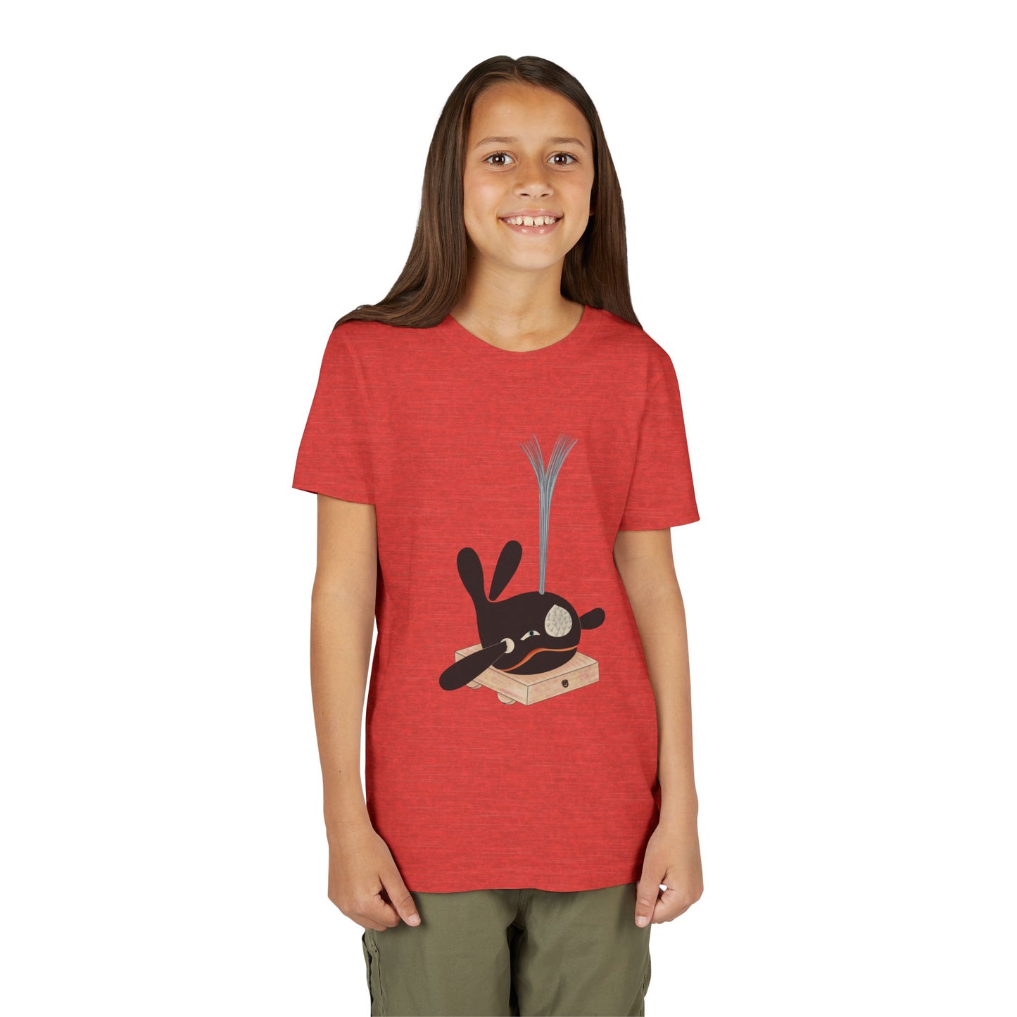 Vintage Japanese Toy Whale Youth T-Shirt — "Kujira no Shoufuki" Whale on Crate Youth Tee