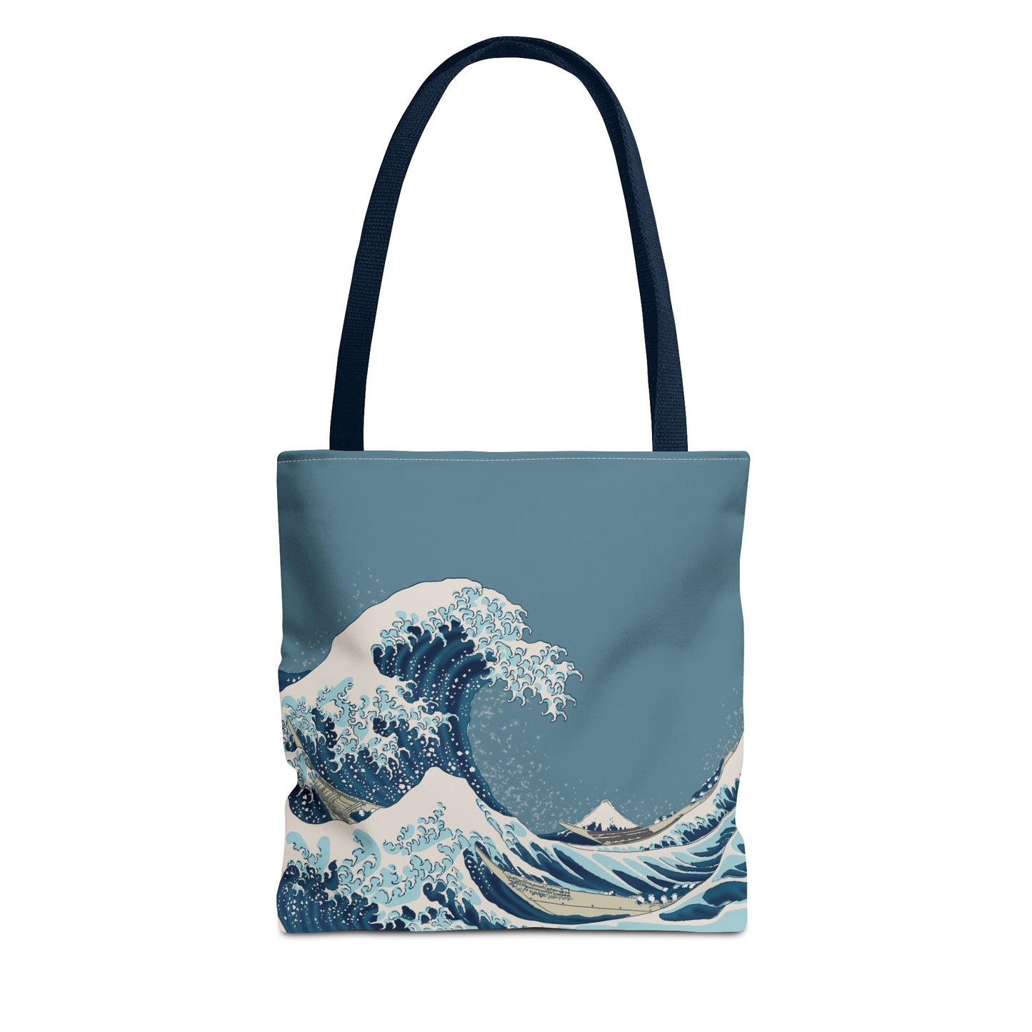 Hokusai Great Wave Tote Bag — Japanese Wave Print All-Over Canvas Beach & Market Tote