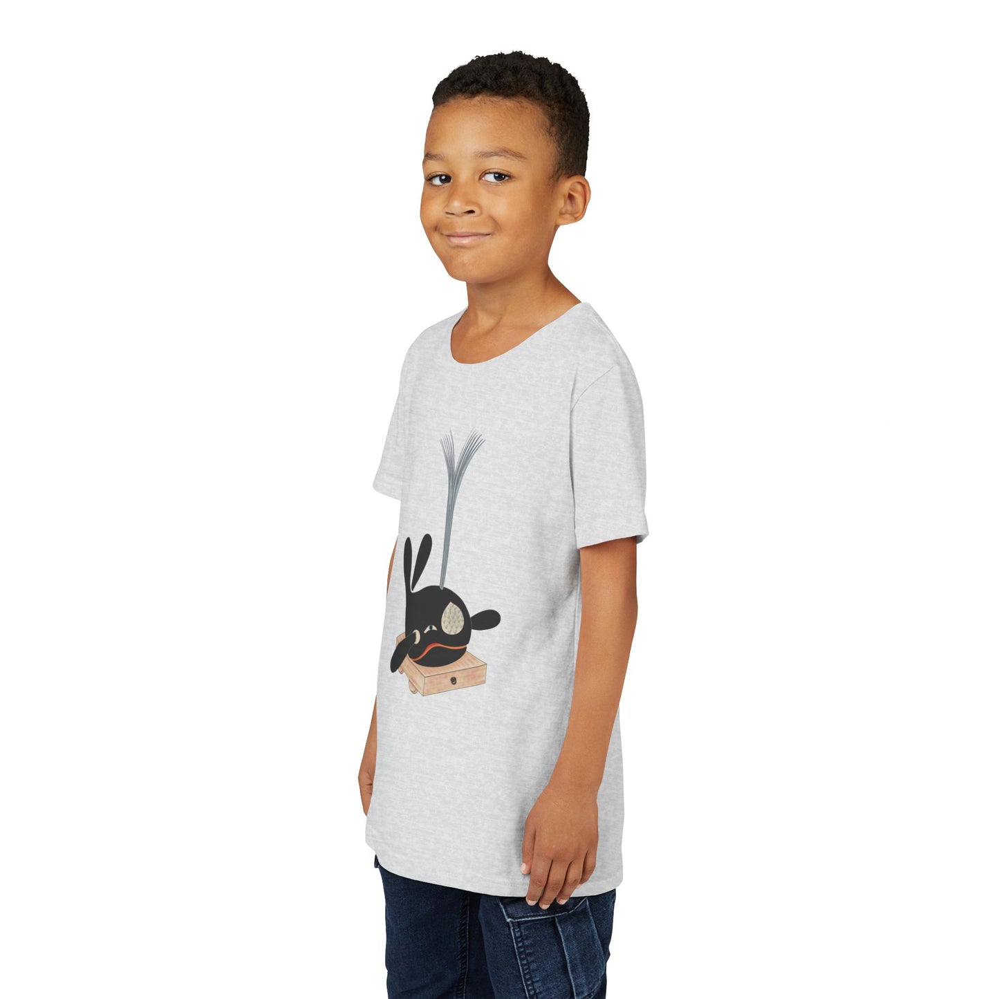 Vintage Japanese Toy Whale Youth T-Shirt — "Kujira no Shoufuki" Whale on Crate Youth Tee