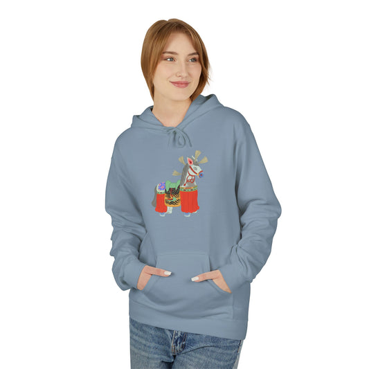 Japanese Vintage Toy Horse Hoodie — Cute Painter Horse Graphic Sweatshirt