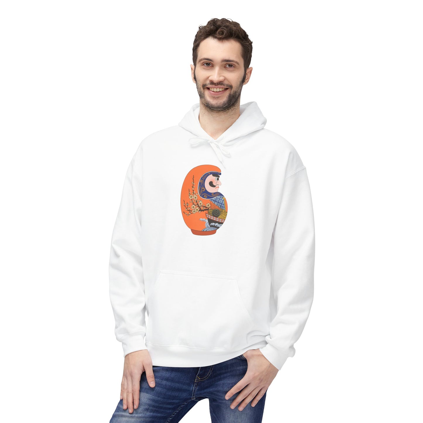 Daruma doll Hoodie - Treasure Ship (Takarabune)