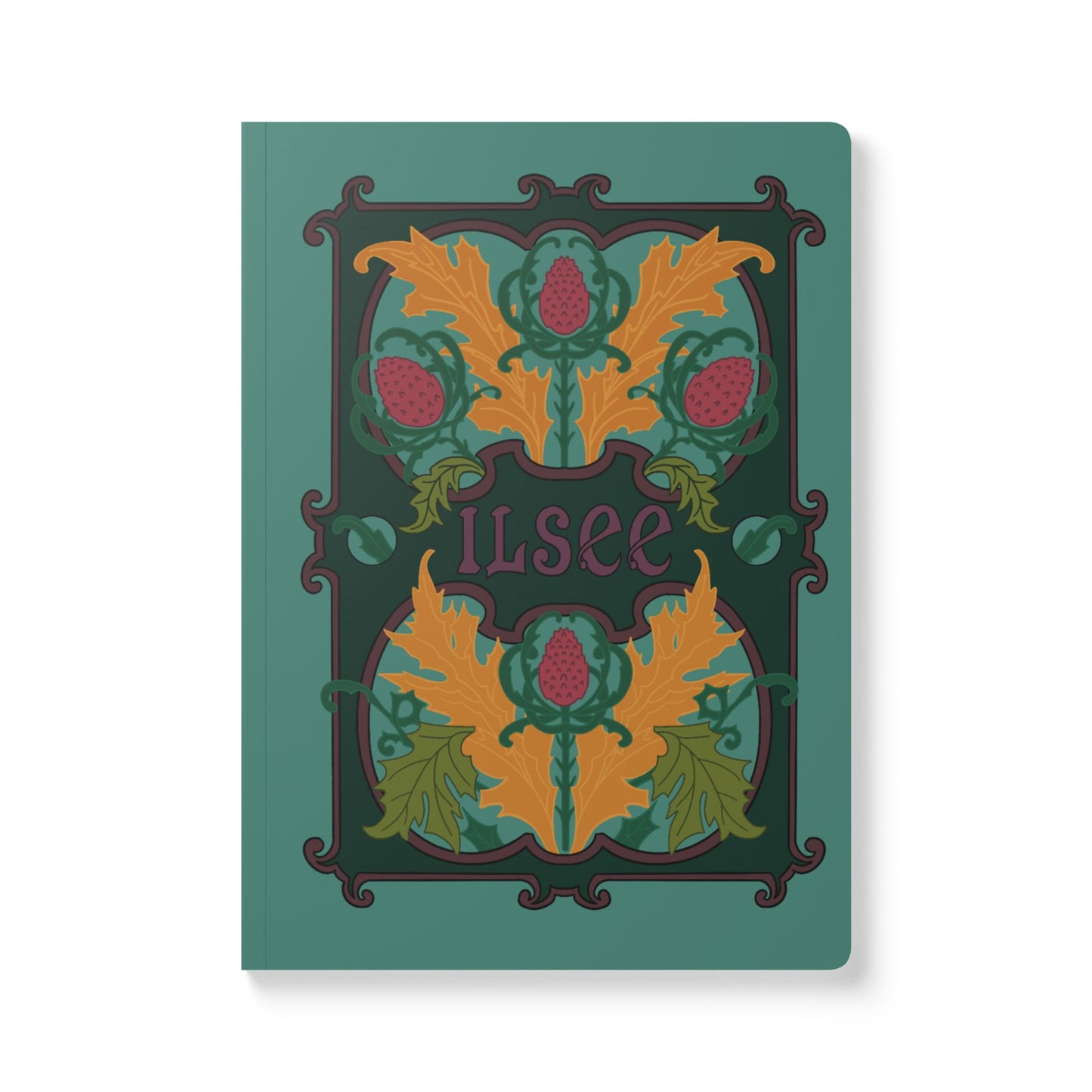 Vintage Book Cover Botanical Softcover Journal