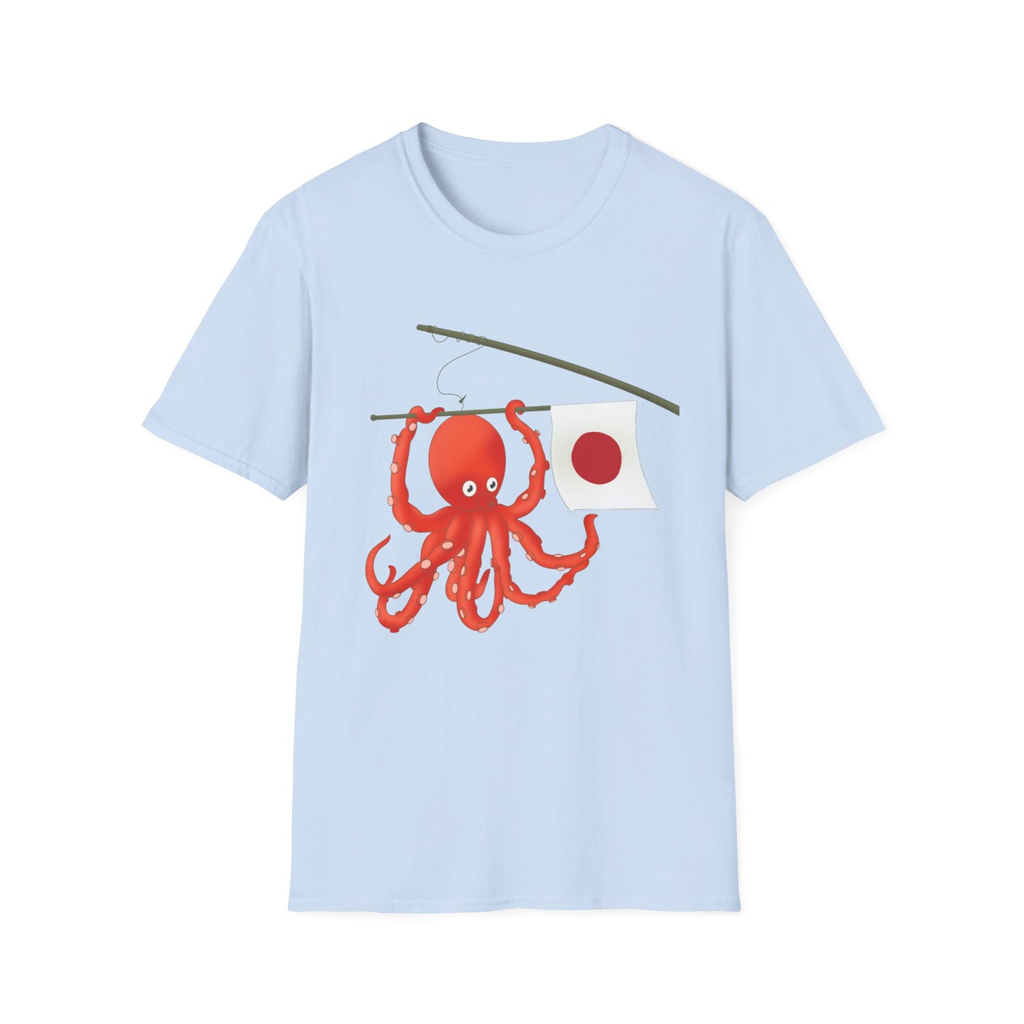 "Tako" Japanese Octopus Tshirt — Cute Red Octopus Graphic Tees