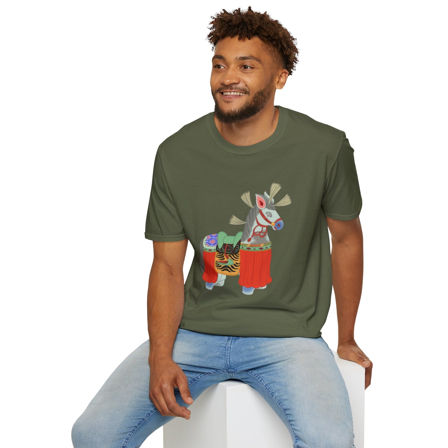 Japanese Folk Toy Horse T-Shirt — Vintage Japanese Design
