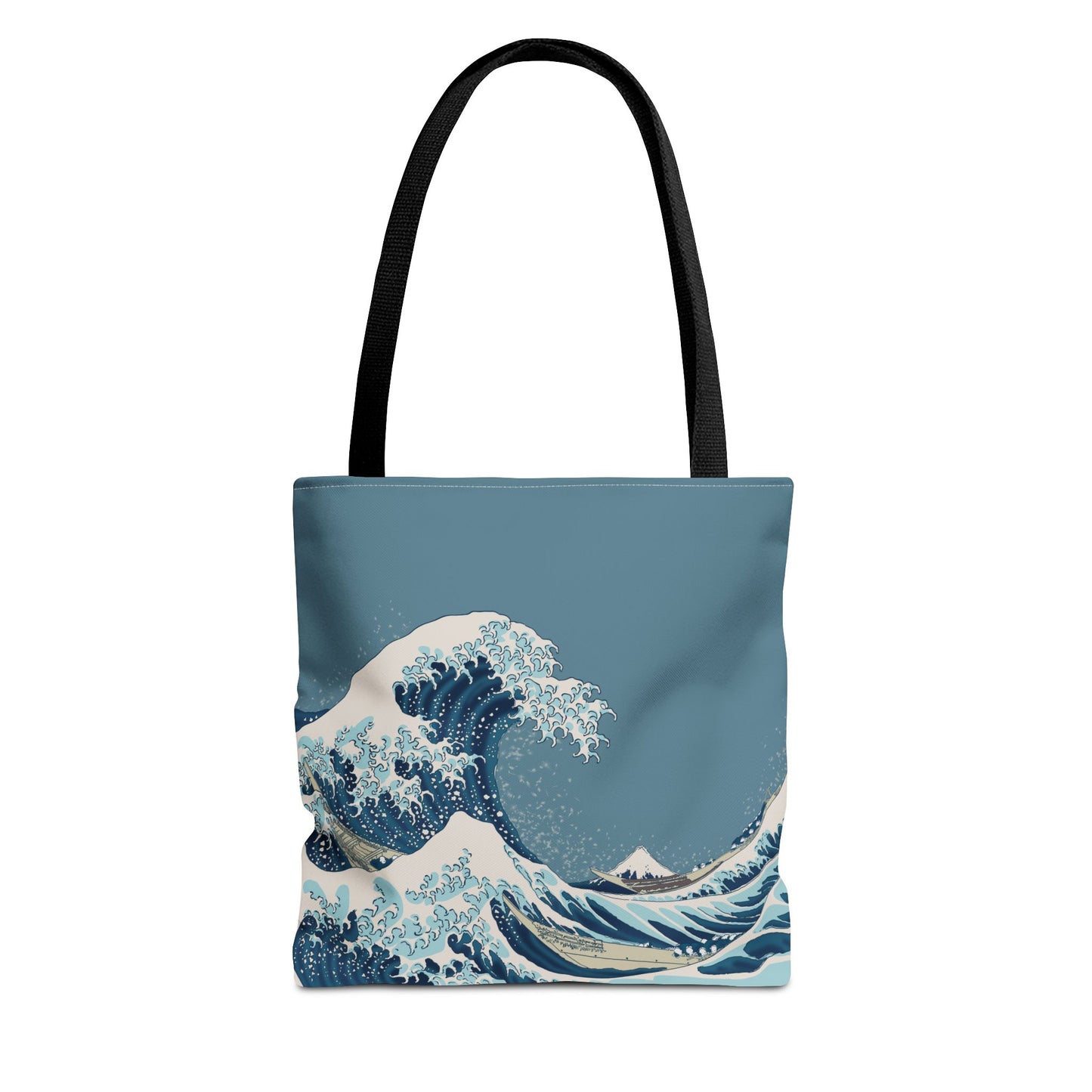 Hokusai Great Wave Tote Bag — Japanese Wave Print All-Over Canvas Beach & Market Tote