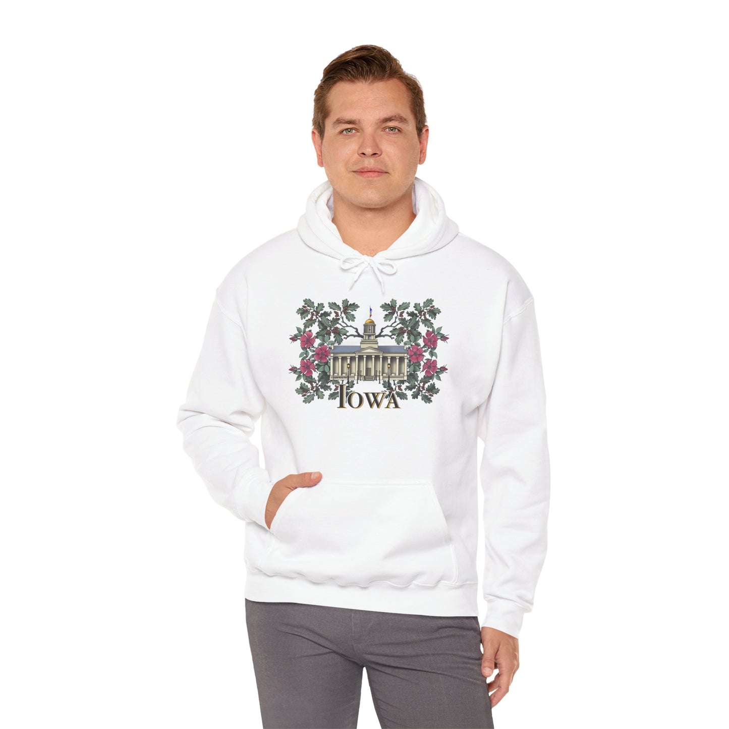 Iowa City Capitol Design Unisex Heavy Blend Hoodie