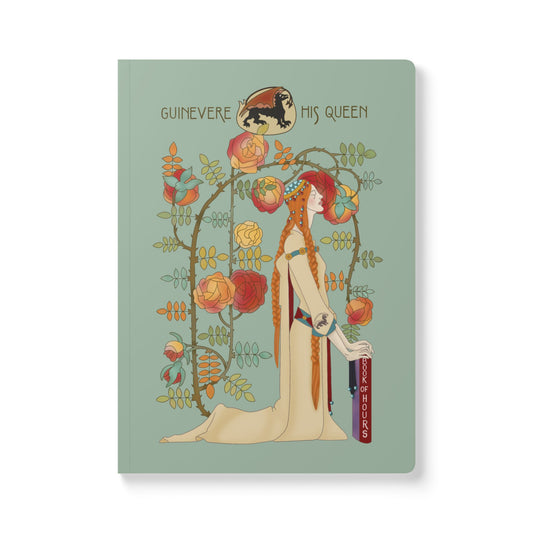 Vintage Book Cover 'Guinevere His Queen' Softcover Journal