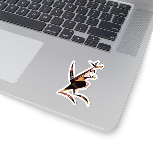Artistic Kangaroo Sticker
