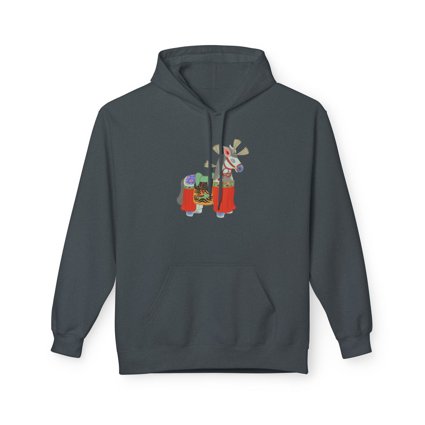 Japanese Vintage Toy Horse Hoodie — Cute Painter Horse Graphic Sweatshirt