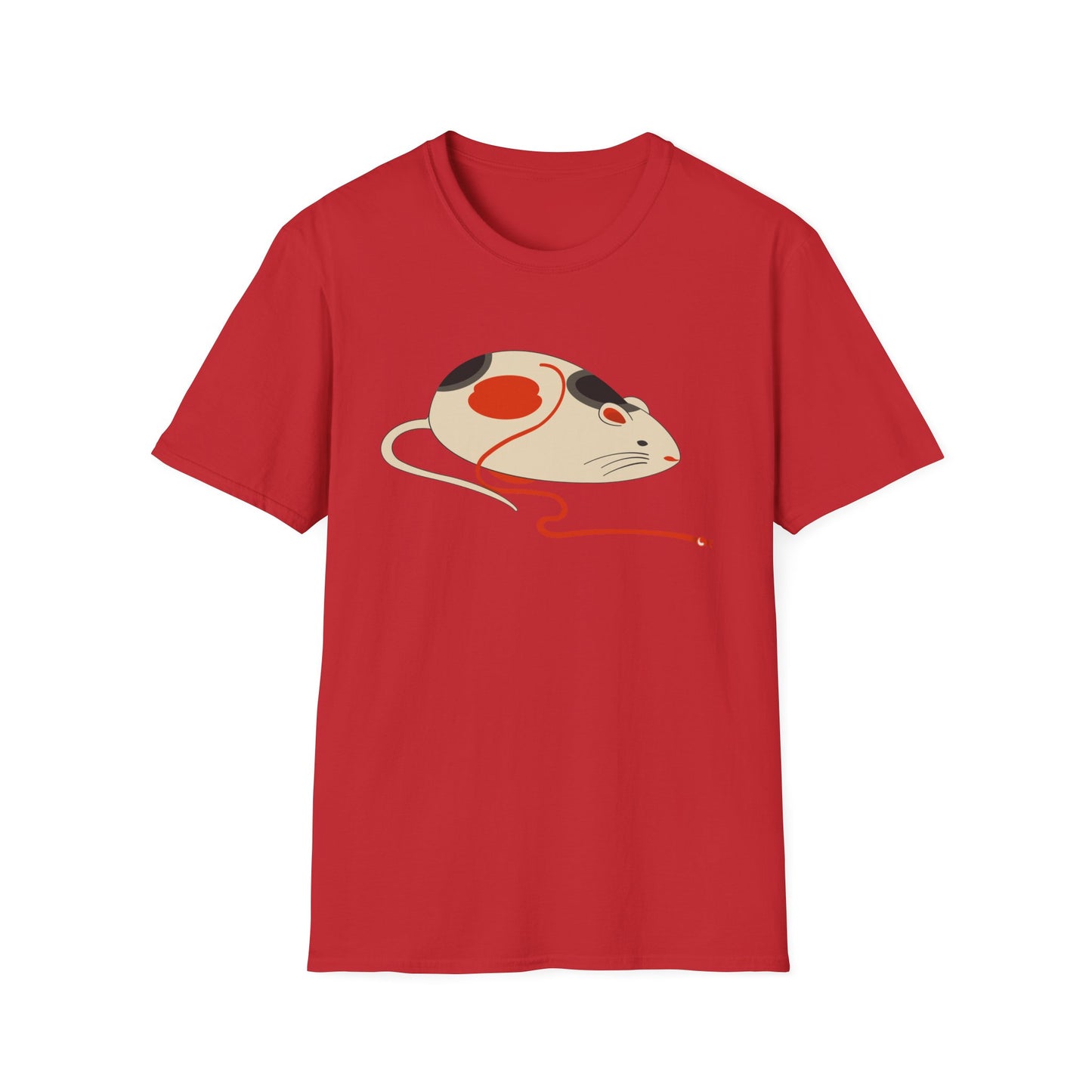 Japanese "Nezumi" Mouse T-Shirt — Cute Calico Mouse Graphic Tee